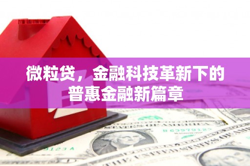 台湾微粒贷，金融科技革新下的普惠金融新篇章