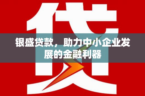 台湾银盛贷款，助力中小企业发展的金融利器